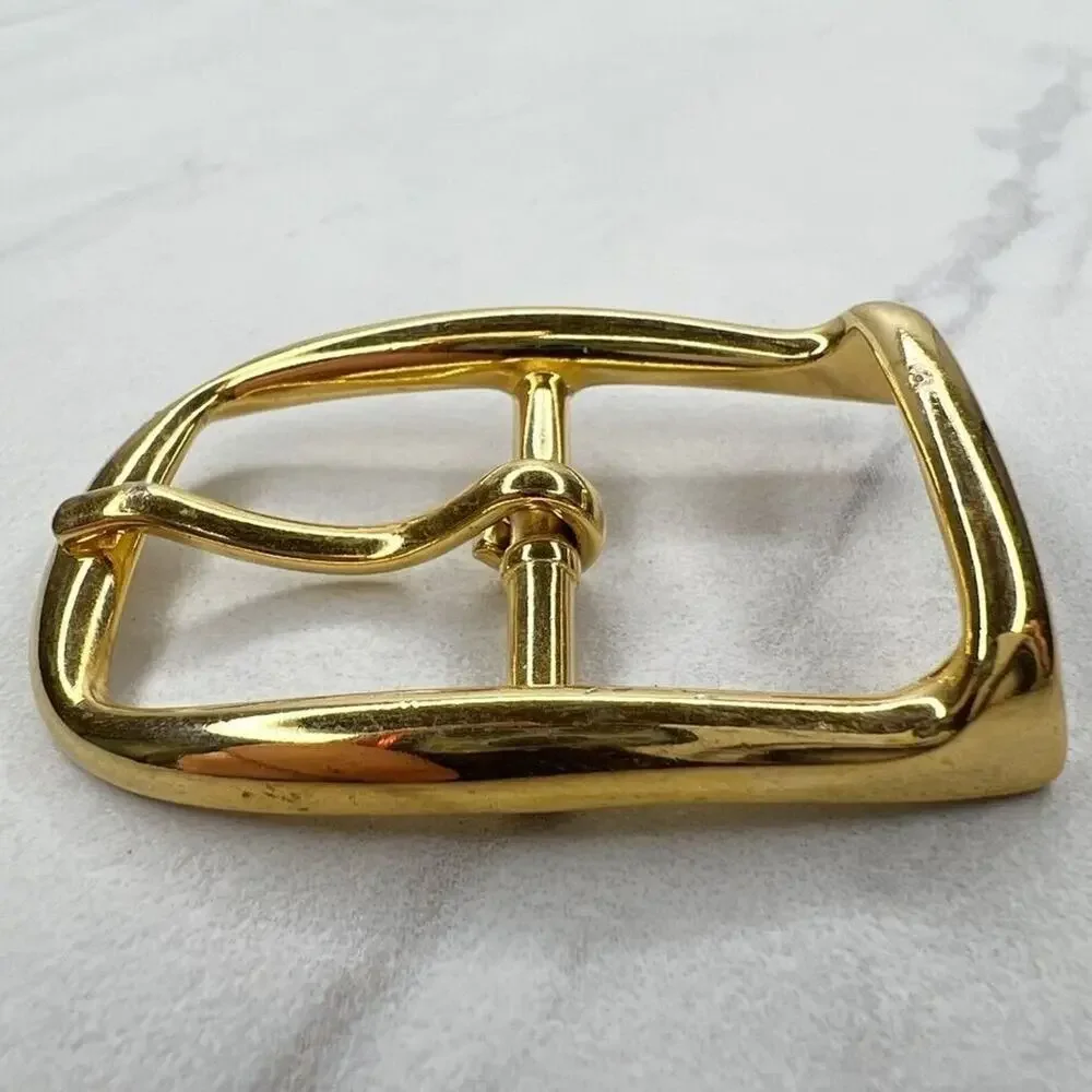 Vintage Gold Tone Simple Basic Belt Buckle for up to 1 Inch Belt